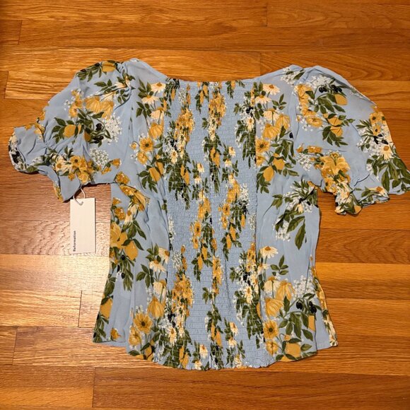 Reformation Lemon Delevan Blouse - Picture 2 of 3